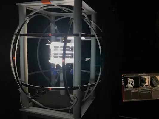 Previous fixed solar cannon at NanoSat Lab